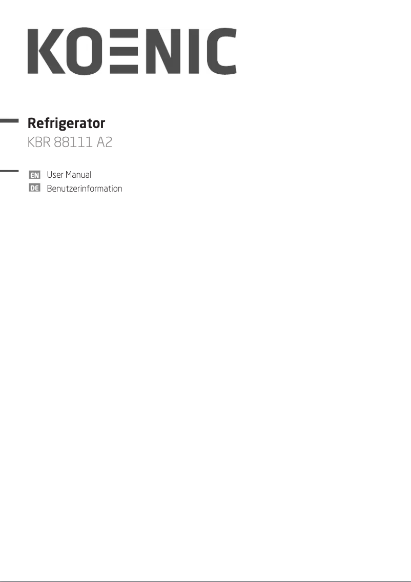 Image de la première page du manuel de l'appareil KBR 88111 A2