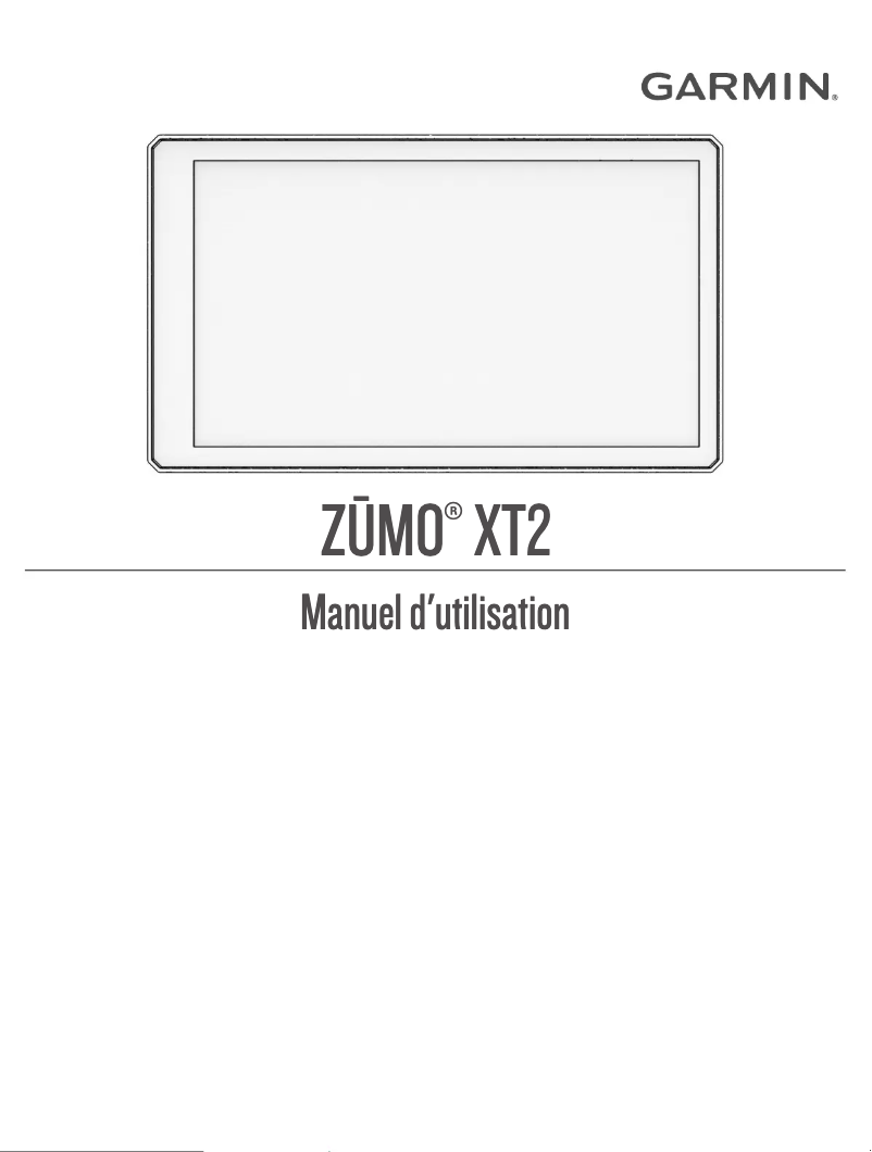 Page n°1 - Manuel utilisateur Garmin zūmo XT2