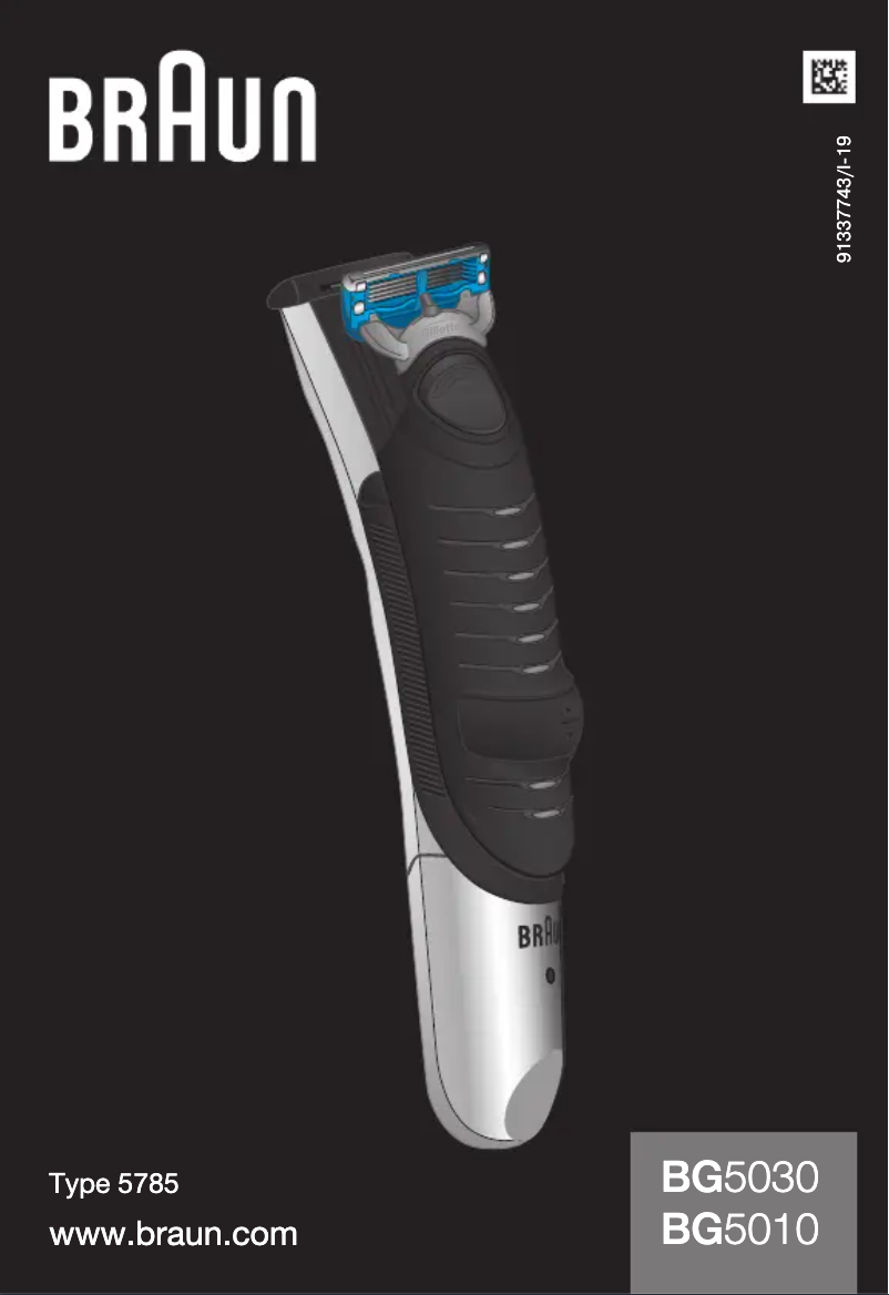 Page 1 de la notice Manuel utilisateur Braun BG5010