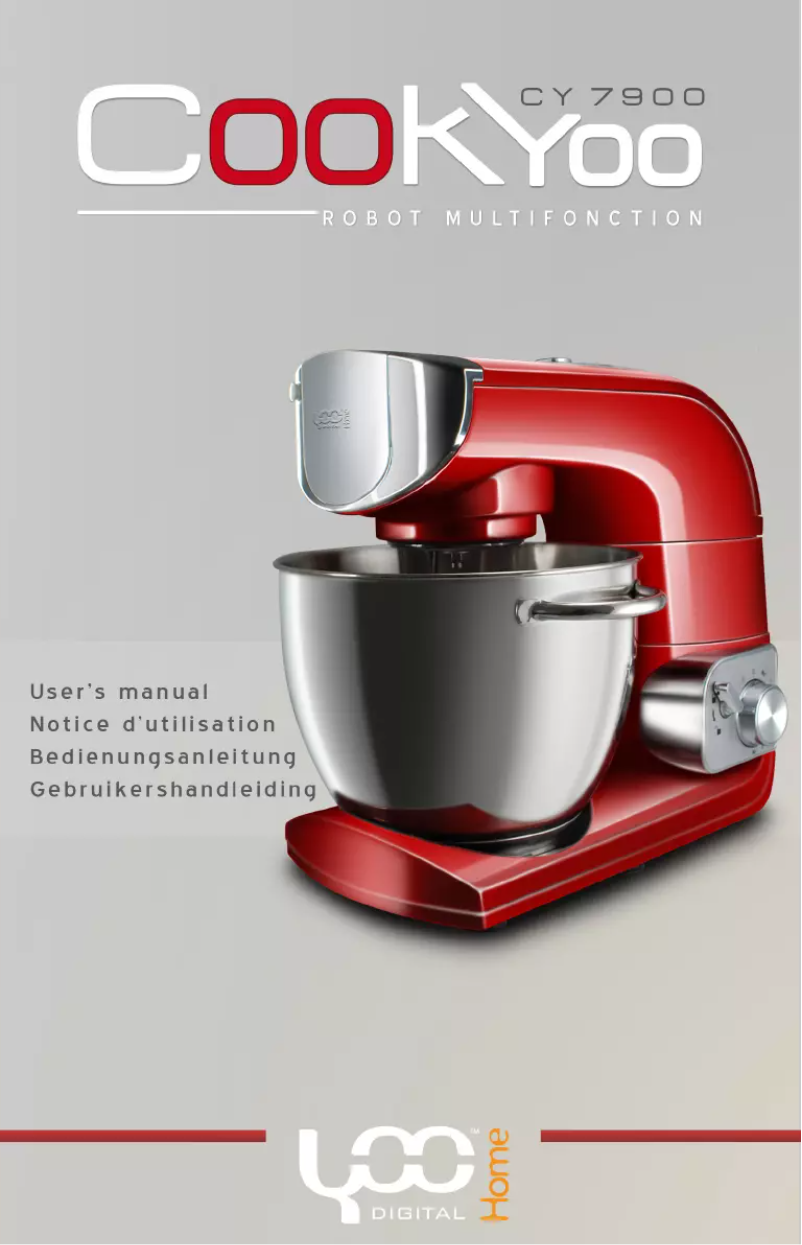 Page n°1 - Manuel utilisateur YooDigital CookYoo 7900