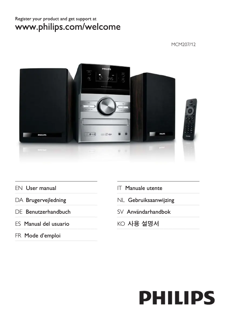 Página 1 del manual Manual de usuario Philips MCM207