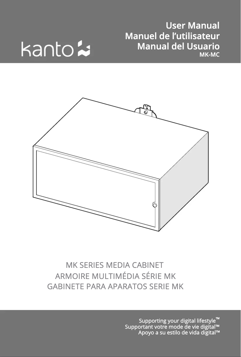 Page 1 de la notice Manuel utilisateur Kanto MK-MC