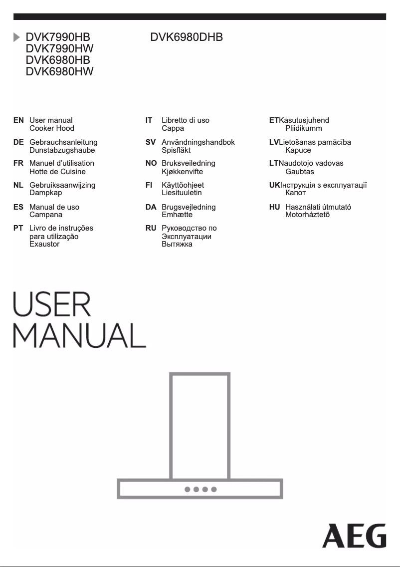 Página 1 del manual Manual de usuario AEG DVK7990HW