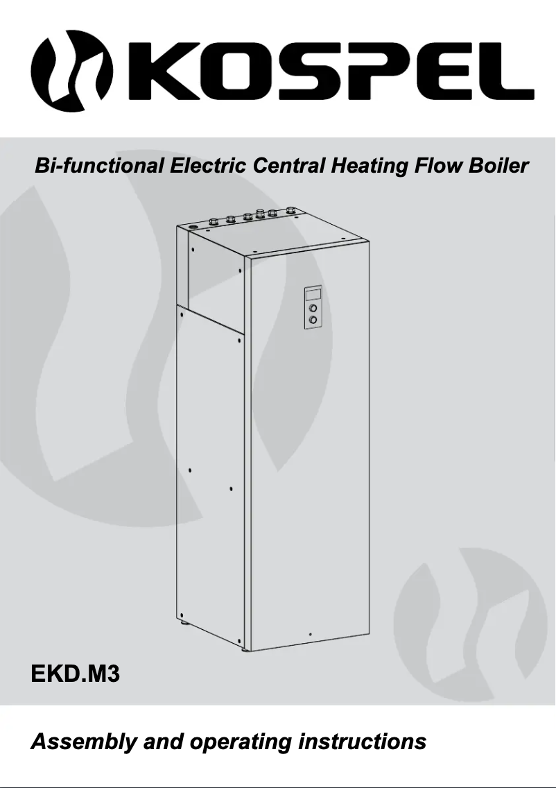 Page 1 of the manual User Manual Kospel EKD.M3