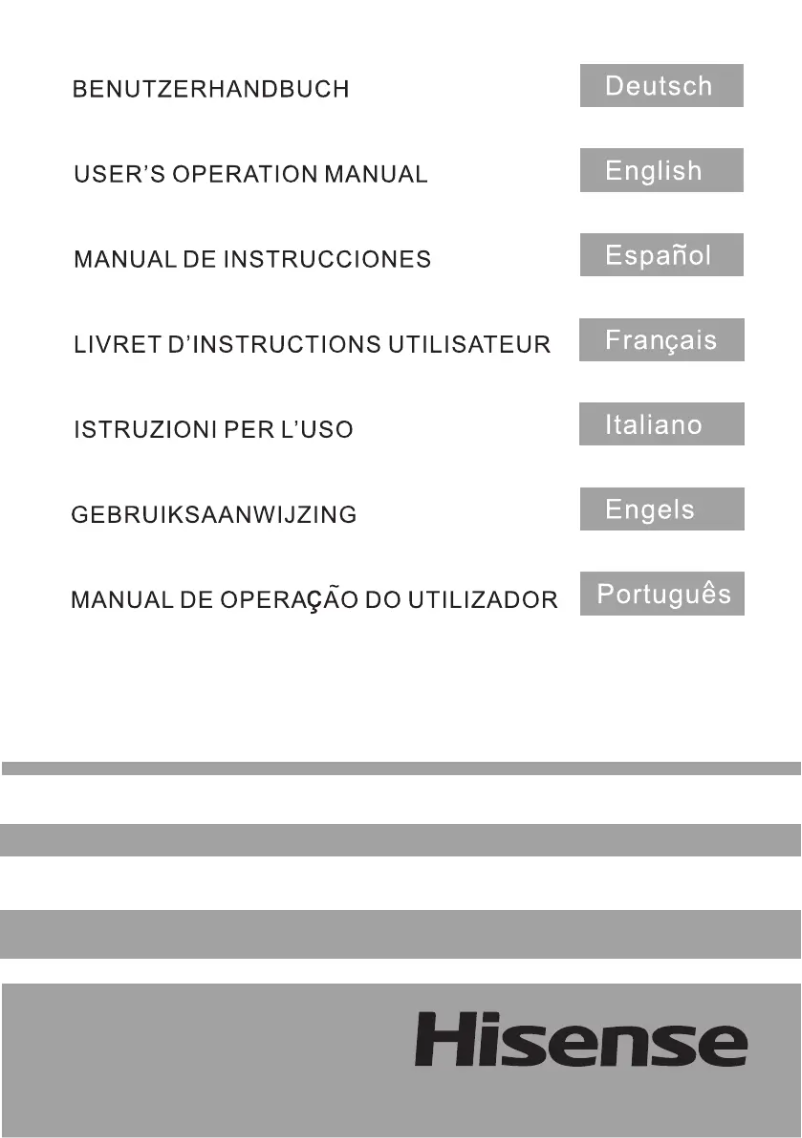 Page n°1 - Manuel utilisateur Hisense FV354N4BIF