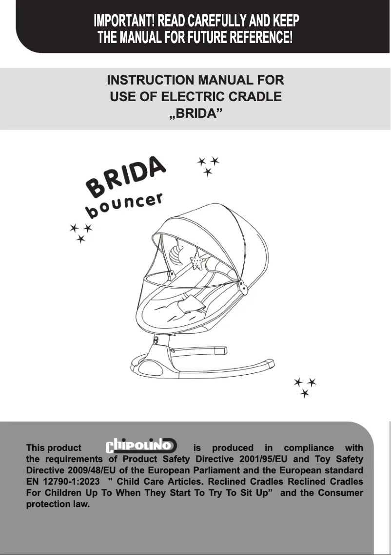 Page 1 de la notice Manuel utilisateur Chipolino Brida