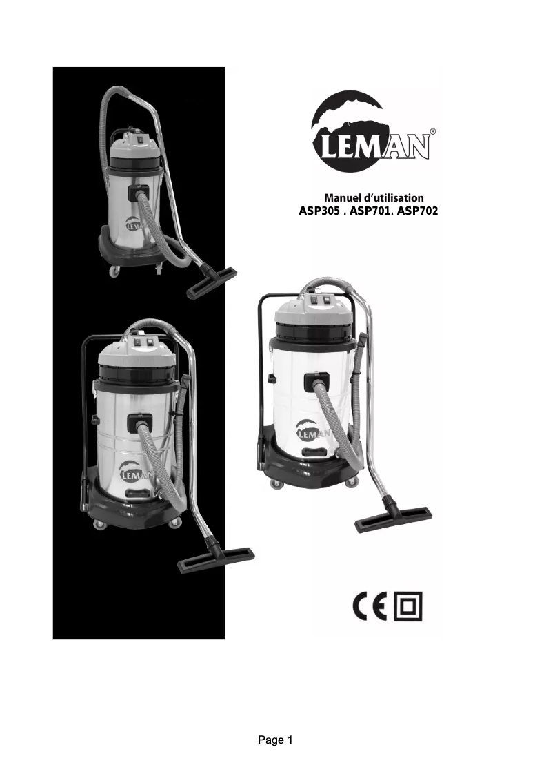 Page n°1 - Manuel utilisateur Leman ASP701