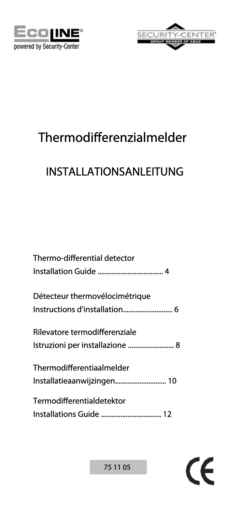 Page 1 de la notice Manuel utilisateur Abus RM1100