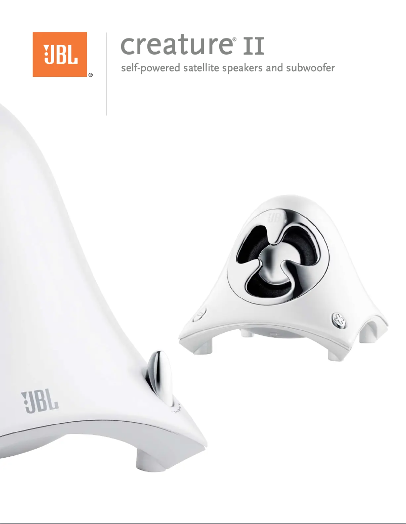 Page 1 de la notice Manuel utilisateur JBL CREATURE II