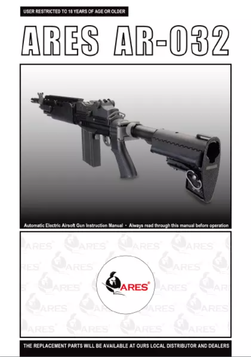 Image de la première page du manuel de l'appareil AR-032