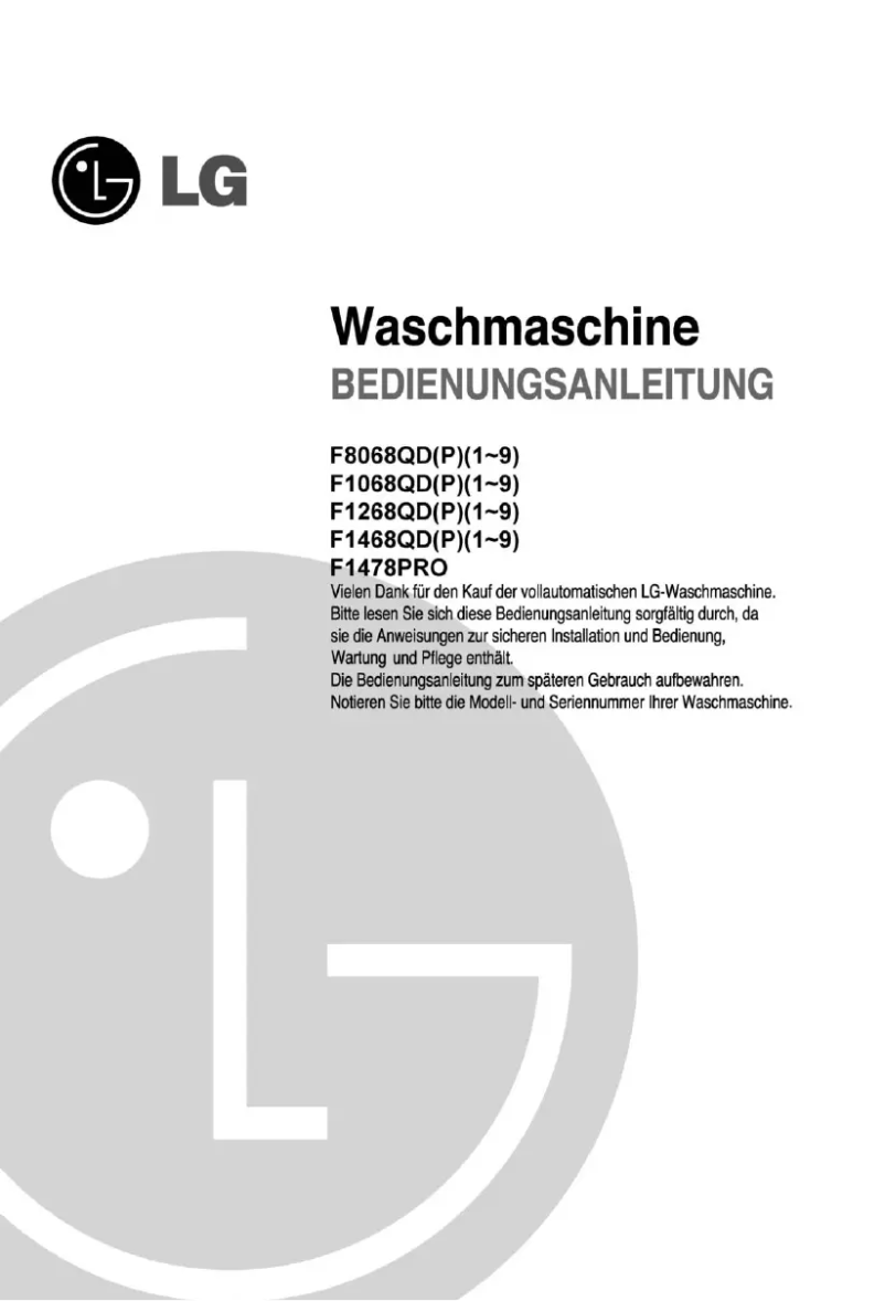 Page 1 de la notice Manuel utilisateur LG F1478PRO