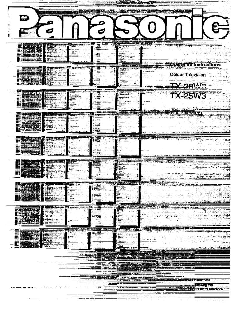 Página 1 del manual Manual de usuario Panasonic TX-25W3