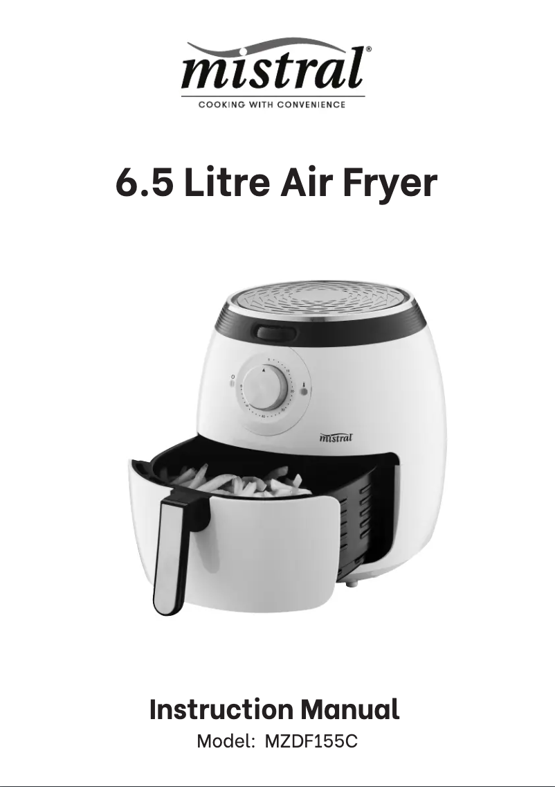 Page 1 de la notice Manuel utilisateur Mistral MZDF155C