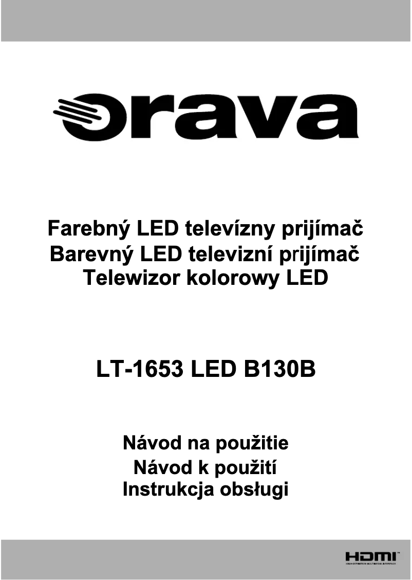 Page n°1 - Manuel utilisateur Orava LT-1653 LED B130B