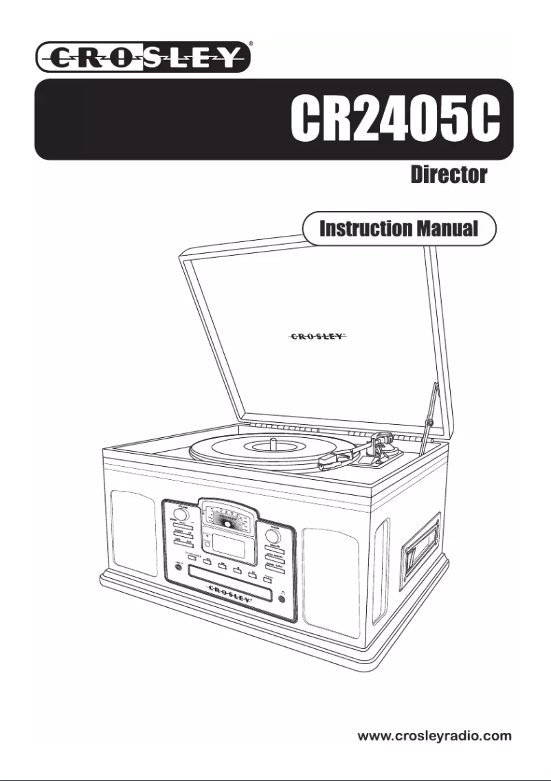 Page 1 de la notice Manuel utilisateur Crosley CR2405C Director