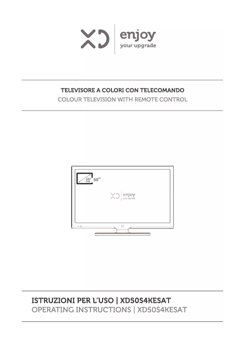 Page 1 de la notice Manuel utilisateur XD 50S4KESAT