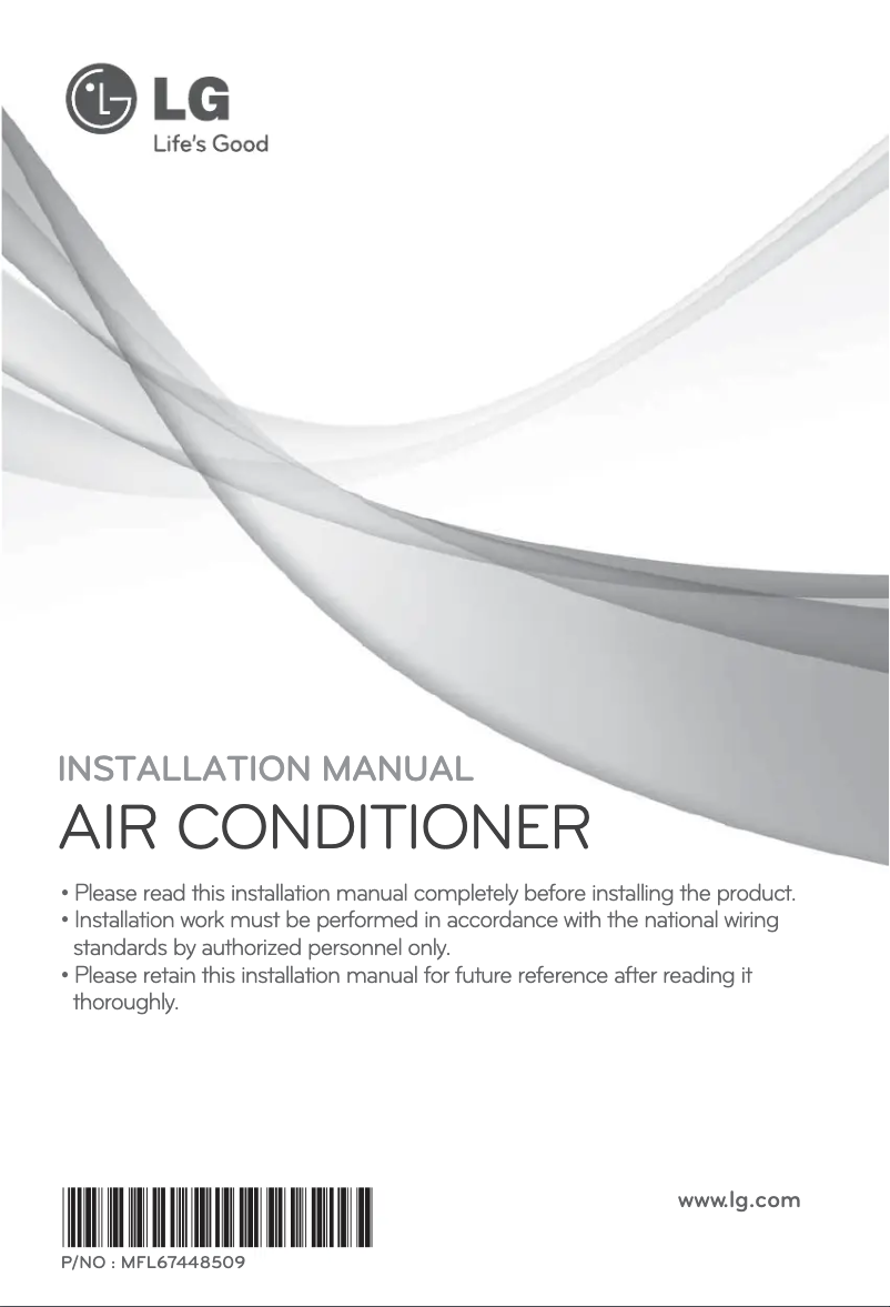 Image de la première page du manuel de l'appareil AVUQ18GJLA0