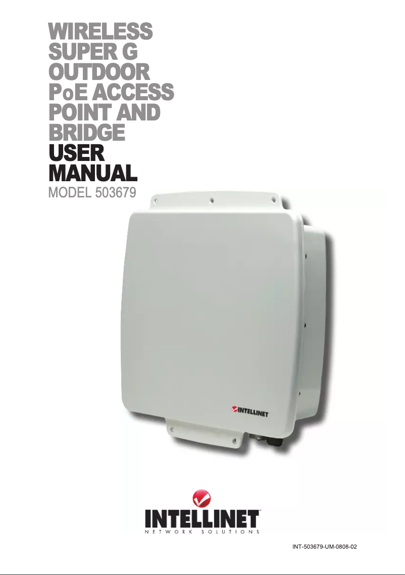 Image de la première page du manuel de l'appareil Wireless Super G 503679