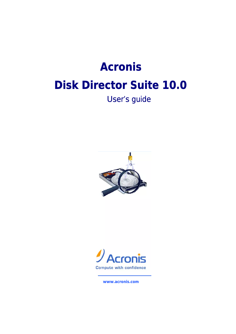 Page 1 de la notice Manuel utilisateur Acronis DDULB2ENS
