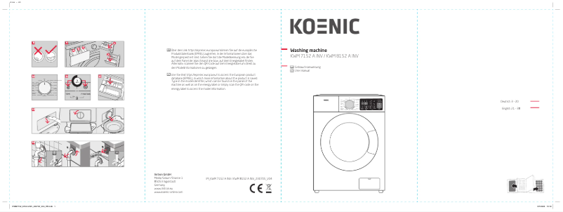 Page n°1 - Manuel utilisateur Koenic KWM 8152 A INV