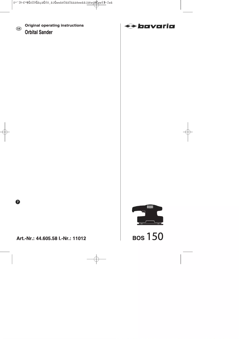 Imagen de la primera página del manual del dispositivo BOS 150