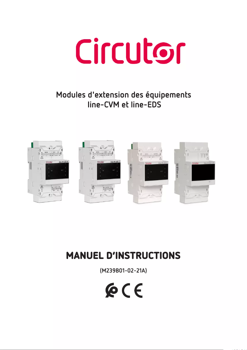 Page n°1 - Manuel utilisateur CIRCUTOR Line-M-4IO-R