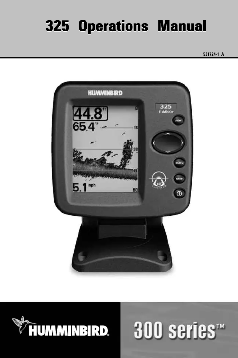 Page n°1 - Manuel utilisateur Humminbird 325