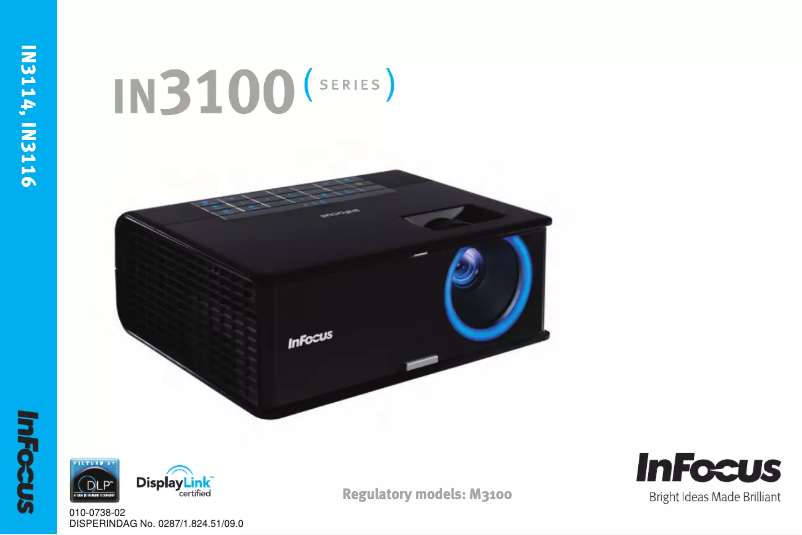 Page n°1 - Manuel utilisateur InFocus IN3116
