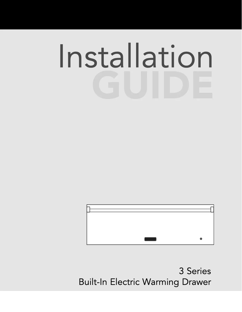 Page n°1 - Guide d'installation Viking RVEWD330SS