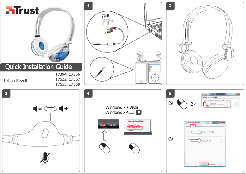 Page n°1 - Manuel utilisateur Trust Urban Revolt