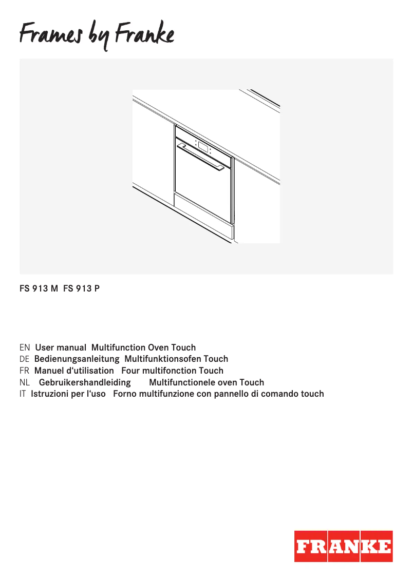 Page n°1 - Manuel utilisateur Franke FS 913 P