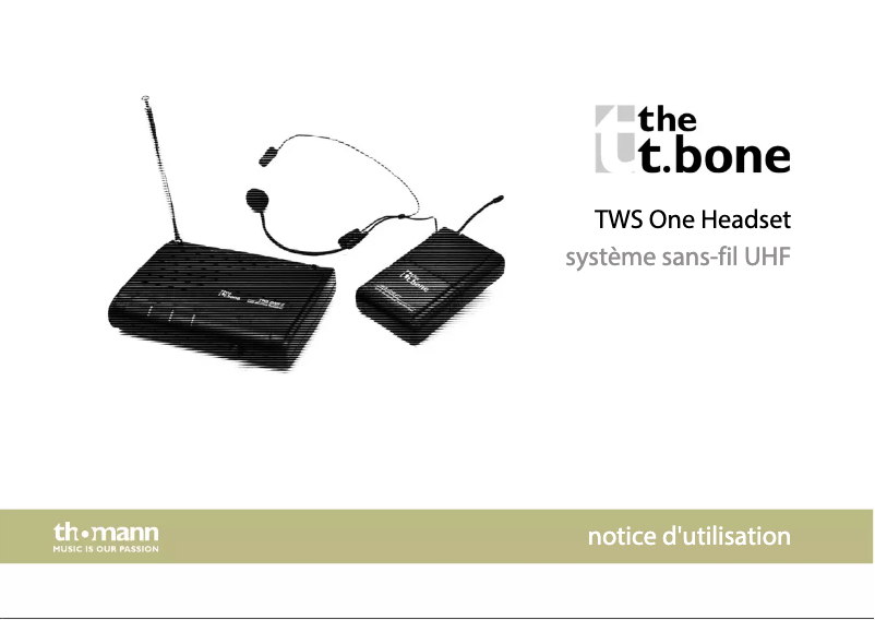 Image de la première page du manuel de l'appareil TWS One Headset