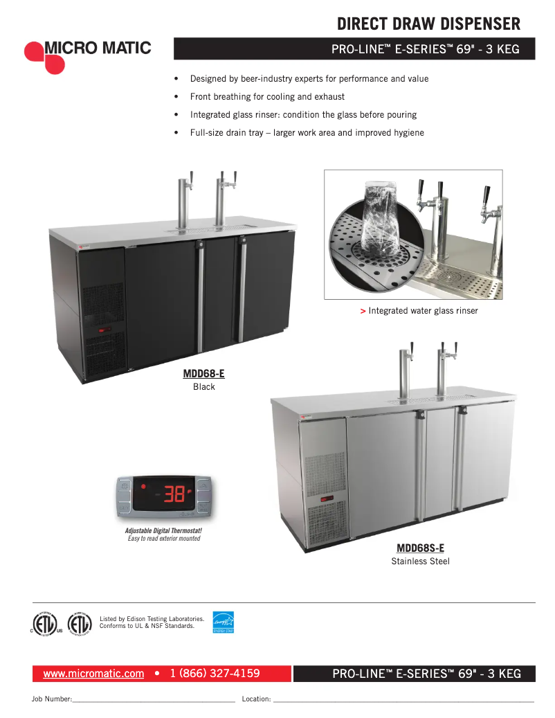 Image de la première page du manuel de l'appareil MDD68-E