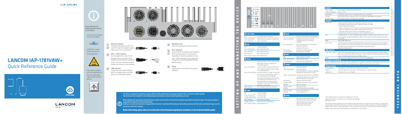 Page n°1 - Manuel utilisateur Lancom IAP-1781VAW+