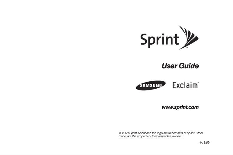 Imagen de la primera página del manual del dispositivo Exclaim