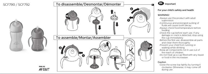 Image de la première page du manuel de l'appareil SmartPro Active FC8066