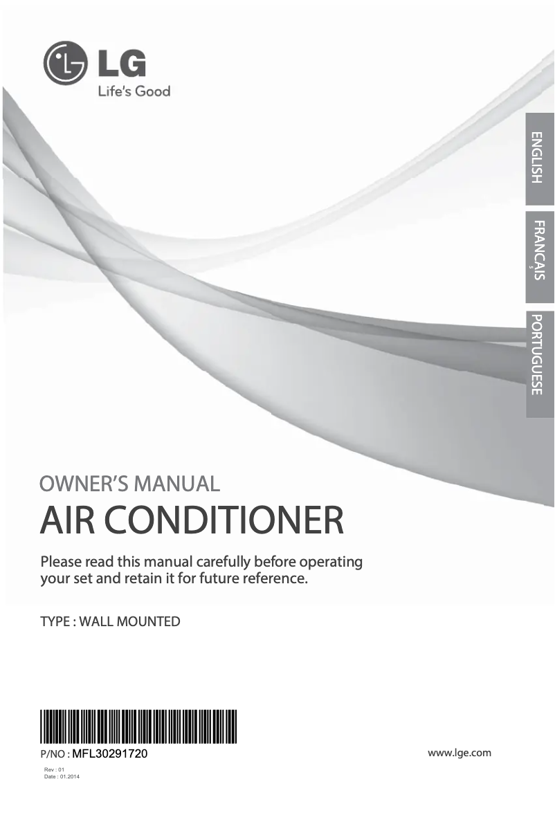 Page 1 de la notice Manuel utilisateur LG S186JC