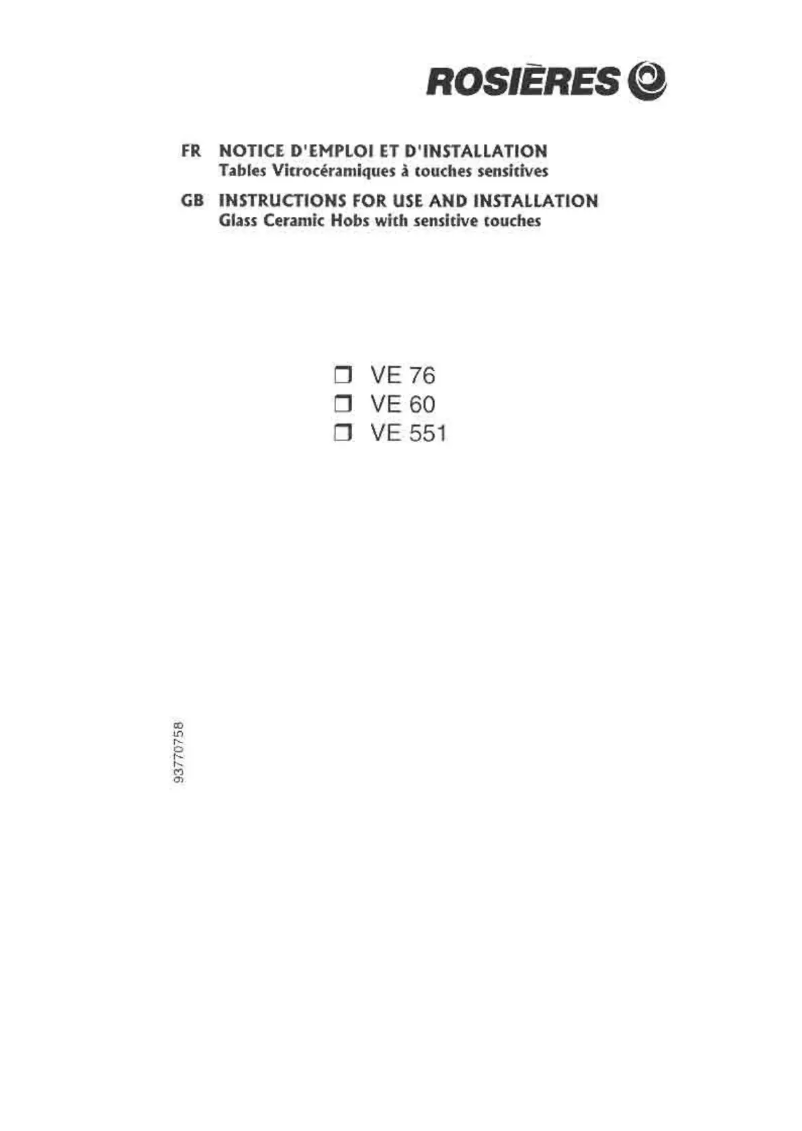 Image de la première page du manuel de l'appareil VE 551 V PN