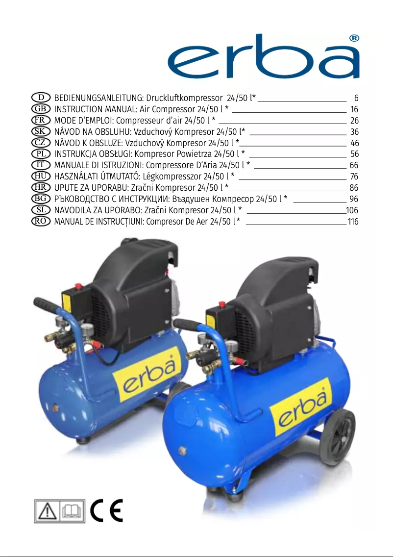Page n°1 - Manuel utilisateur Erba 17015
