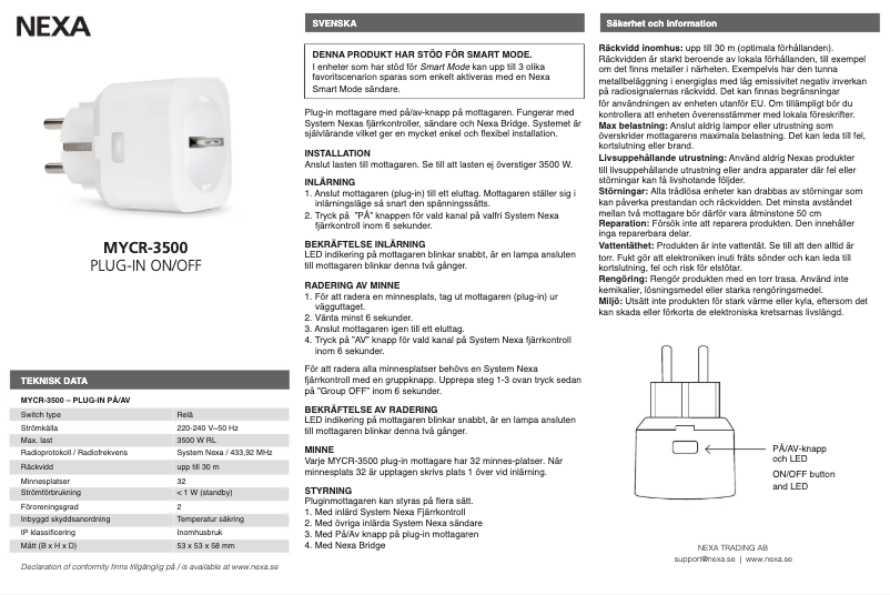 Image de la première page du manuel de l'appareil MYCR-3500