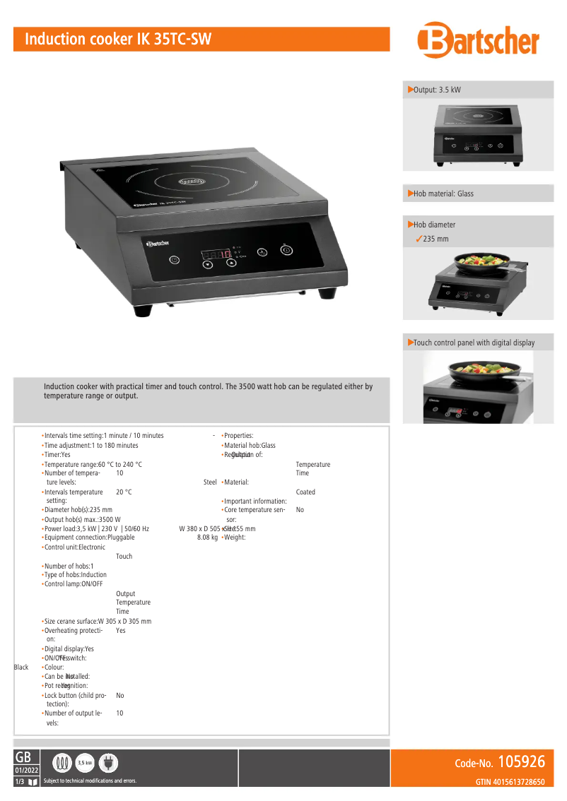 Image de la première page du manuel de l'appareil IK 35TC