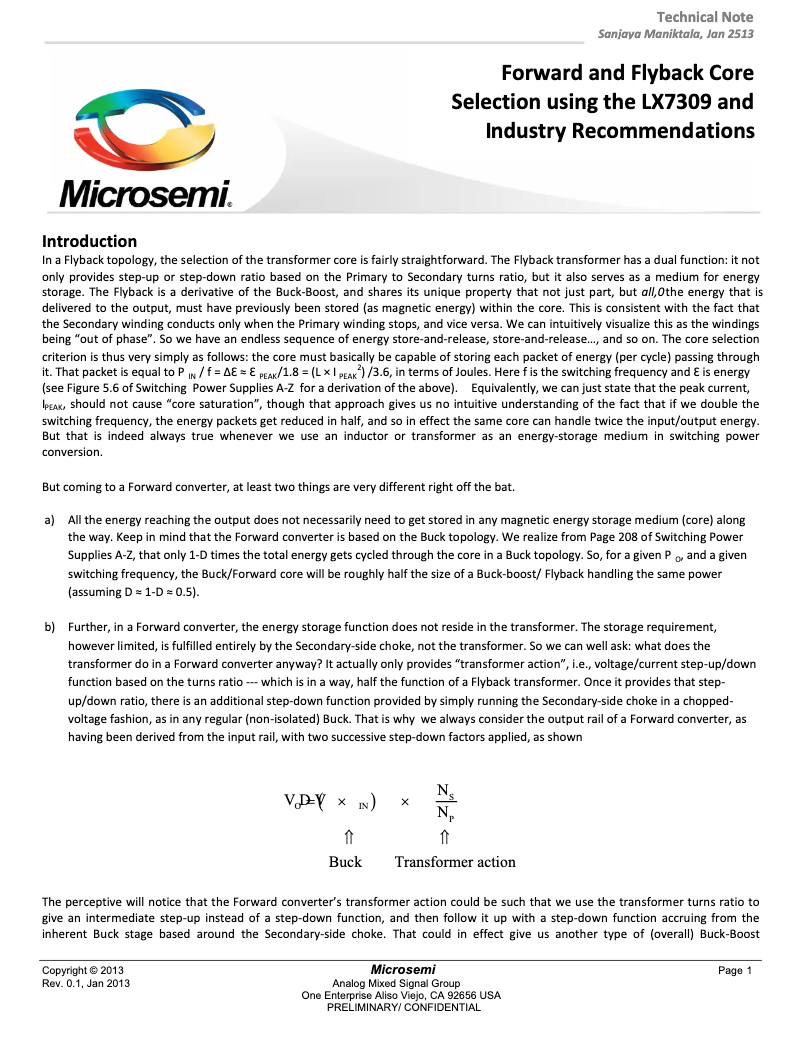 Page 1 de la notice Manuel utilisateur Microchip AAC243