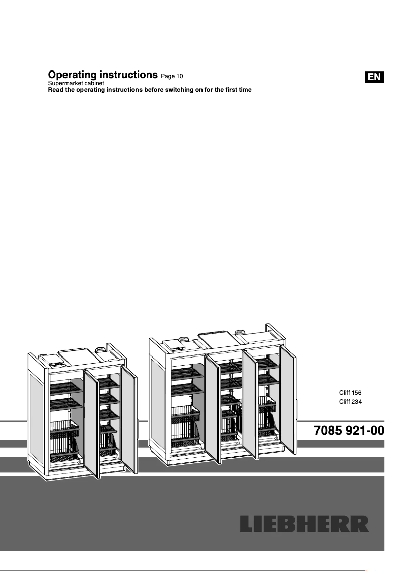 Page n°1 - Manuel utilisateur Liebherr MFVmah 2313