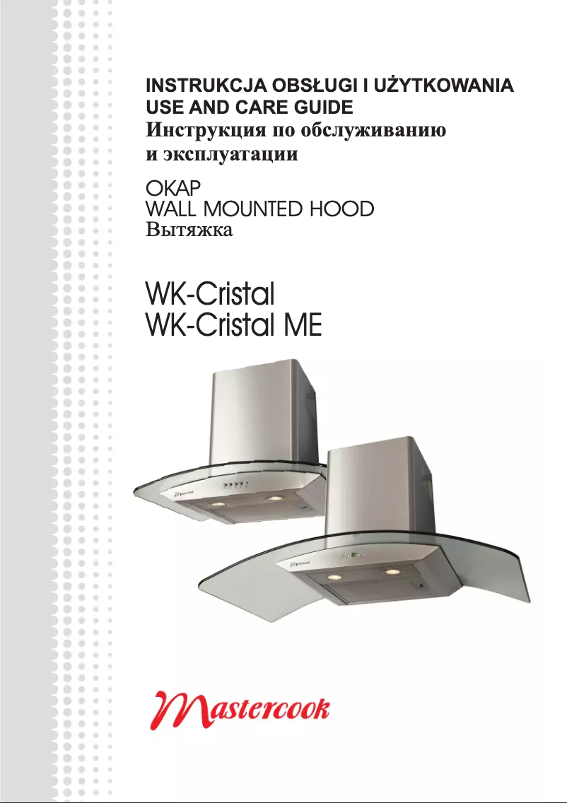 Página 1 del manual Manual de usuario Mastercook WK-Cristal ME