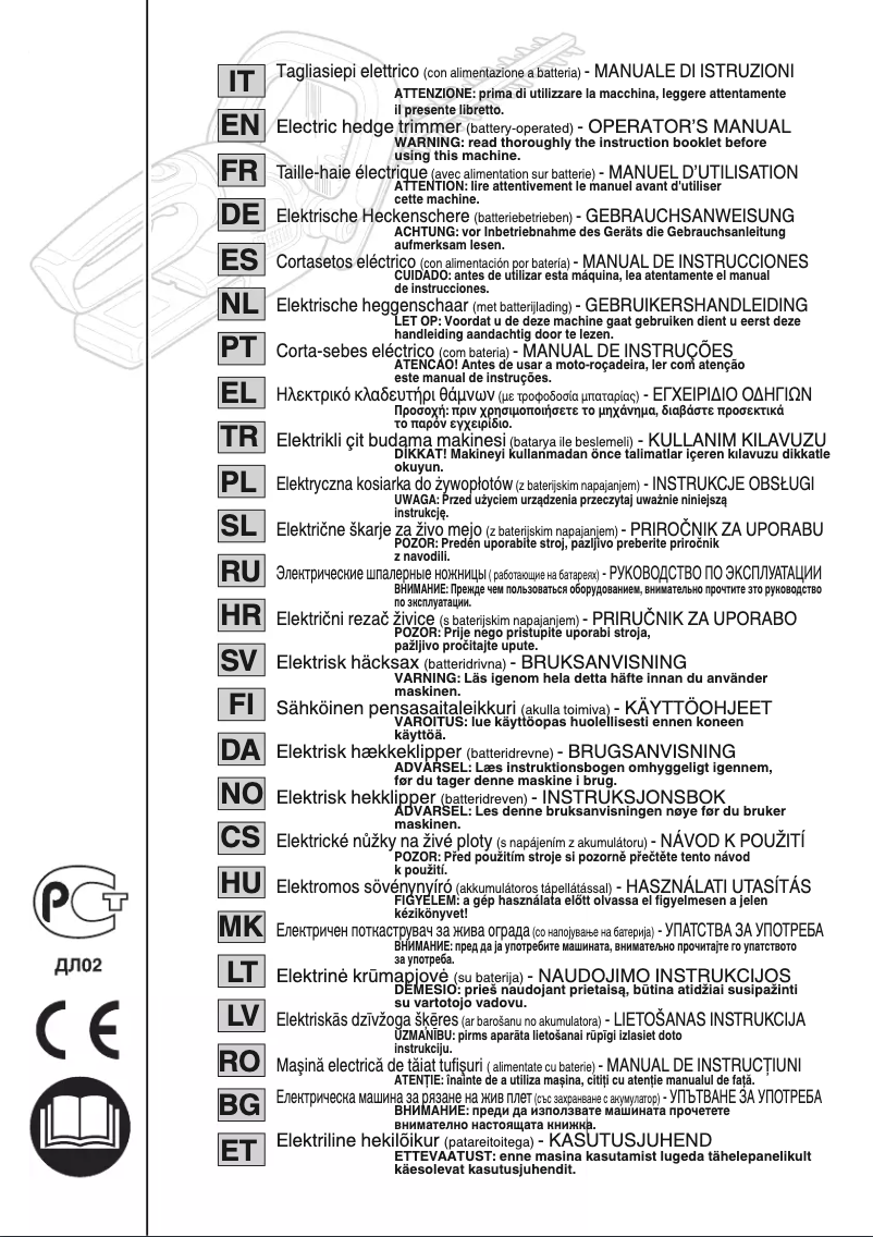 Page 1 de la notice Manuel utilisateur Stiga ST 4620A