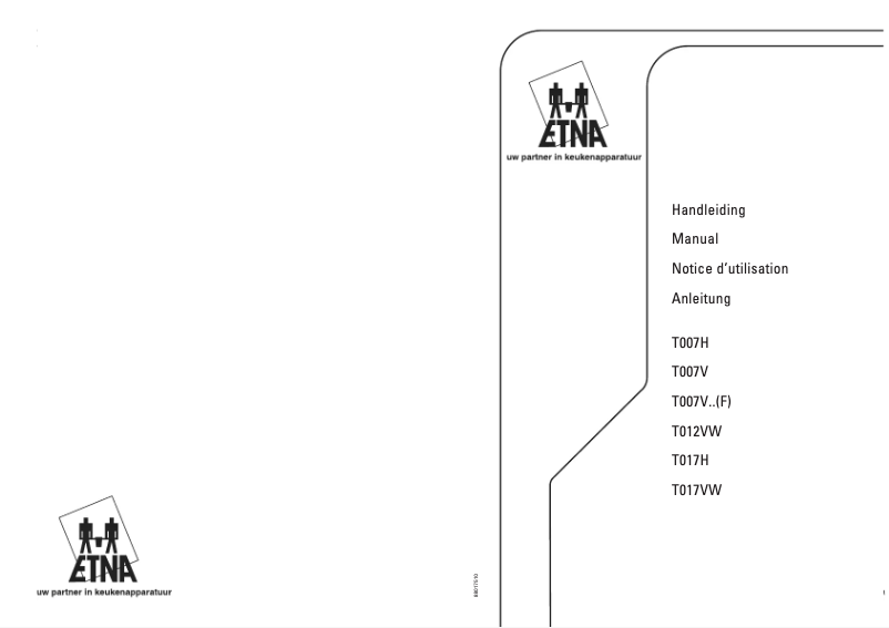 Page 1 de la notice Manuel utilisateur Etna T007H