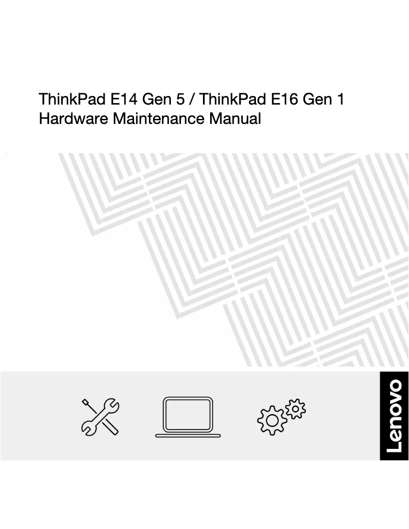 Page n°1 - Manuel utilisateur Lenovo ThinkPad E14 Gen 5