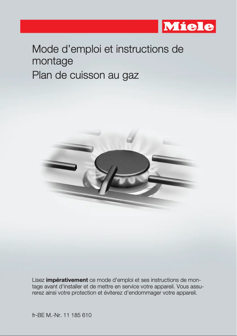 Page 1 de la notice Manuel utilisateur Miele KM 3054-1