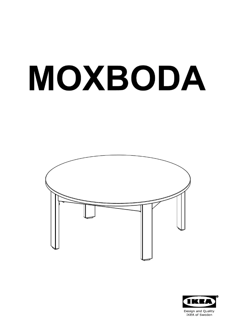 Image de la première page du manuel de l'appareil MOXBODA 105.430.87