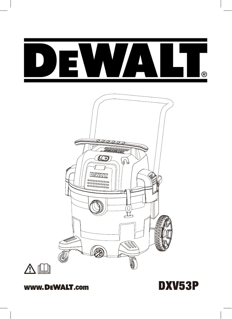 Page 1 de la notice Manuel utilisateur DeWalt DXV53P